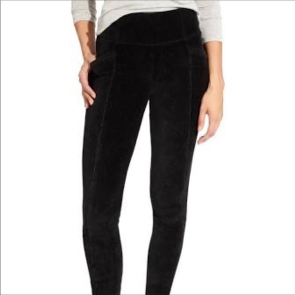 Velvet Leggings With Pockets